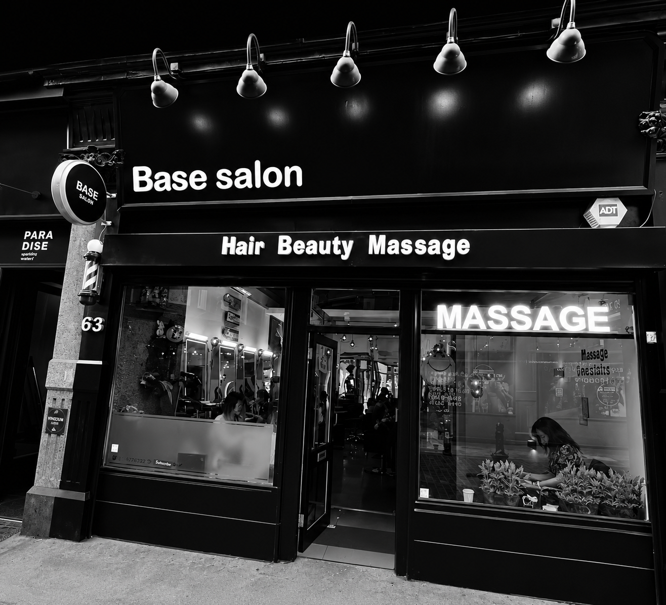 Base Salon and Massage interior in Soho London